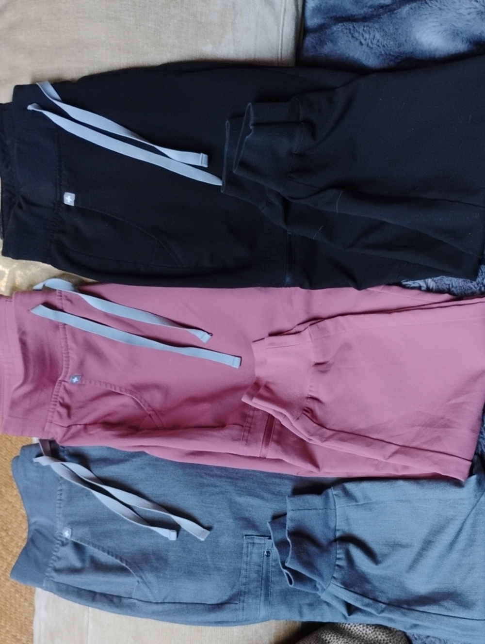 Three Jogger Style Figs Scrub Pants